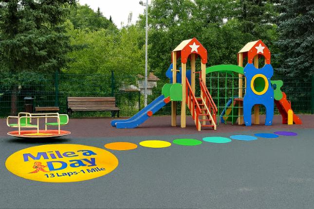 Mile A Day Playground Markings